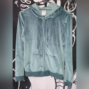 Victorias Secret/PINK-Velour Hoodie-Size XS
